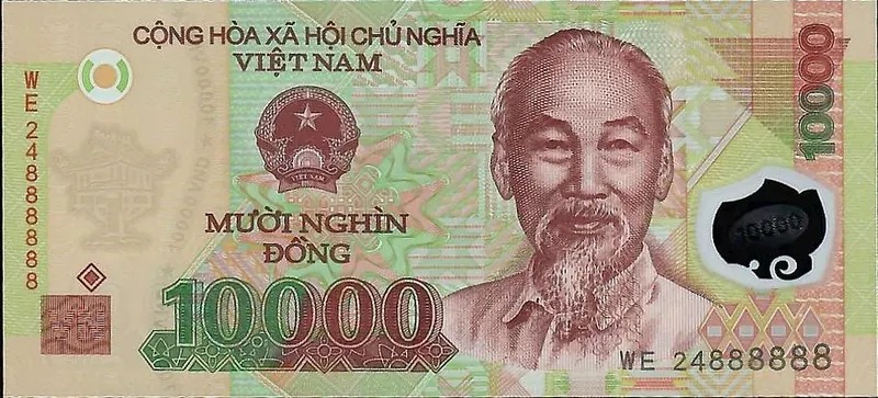 10,000 越盾鈔票正面