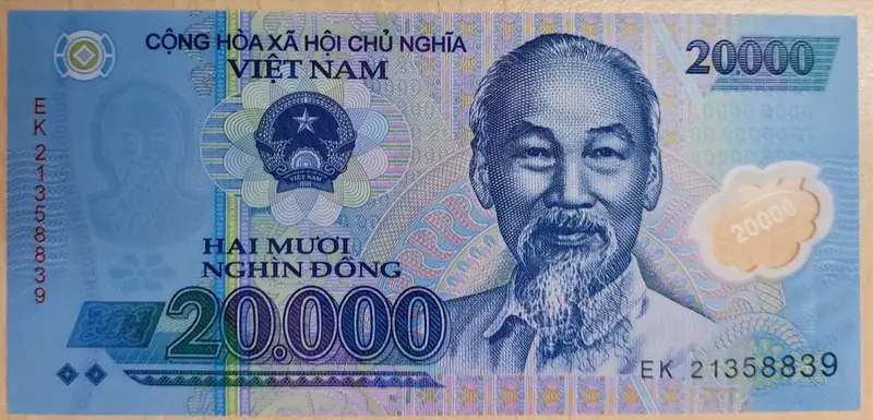 20,000 越盾鈔票正面